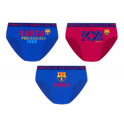 Pack de tres slips para niño del F.C.Barcelona.