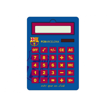 Calculadora jumbo solar del F.C.Barcelona.