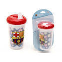 Verre gobelet à bec F.C.Barcelona.