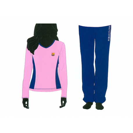 Pyjama junior F.C.Barcelona manches longues.