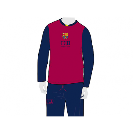 Pijama de niño de manga larga del F.C.Barcelona.