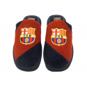 F.C.Barcelona Slippers at home.