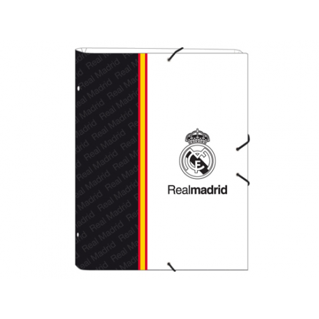 Carpeta con clasificador del Real Madrid.