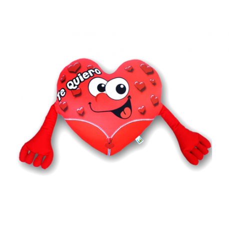 Petite peluche lycra Corazón te quiero.