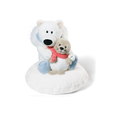 Nici Urso polar & Seal Plush doll.