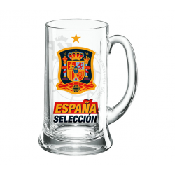 Jarra de cerveza mediana de la Selección de España.