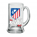 Jarra de cerveza XXL 1 litro del Atlético de Madrid.