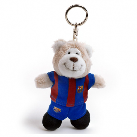 Porte-Cléfs peluche ours F.C.Barcelona.