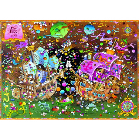 Puzzle de 2000 pièces The Kiss.