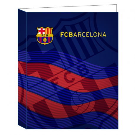 Carpeta folio 4 anillas del F.C.Barcelona.