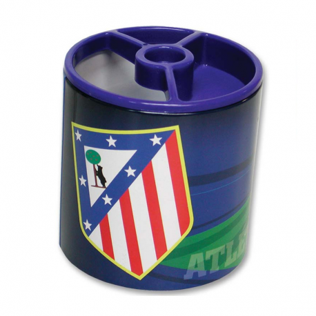 Cubilete con bandeja del Atlético de Madrid.