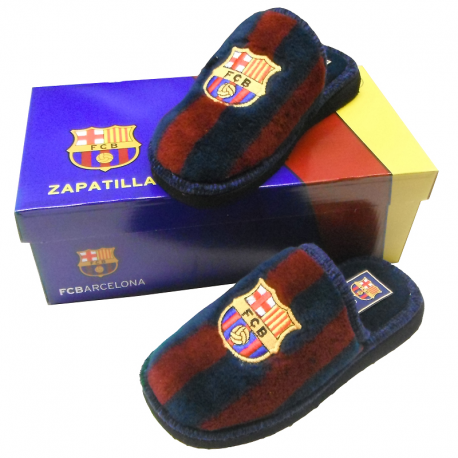 Zapatillas de estar por casa del F.C.Barcelona.