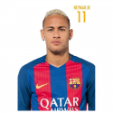 Carte postale Neymar F.C.Barcelona.