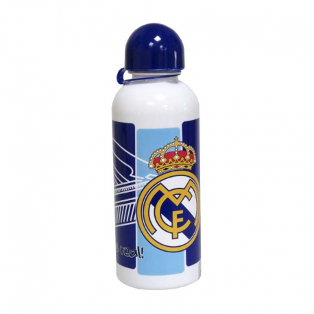 Botella plástico del Real Madrid.