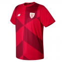 Camiseta de calentamiento adulto Athletic de Bilbao 2017-18.