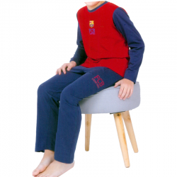 Pyjama junior F.C.Barcelona manches longues.