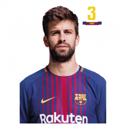 Carte postale Piqué F.C.Barcelona.