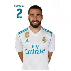 Postal de Carvajal del Real Madrid.