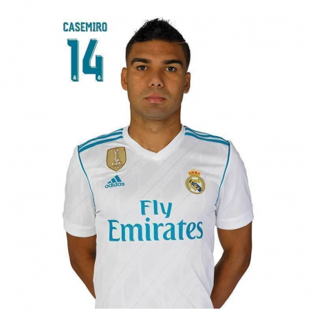 Postal de Casemiro del Real Madrid.
