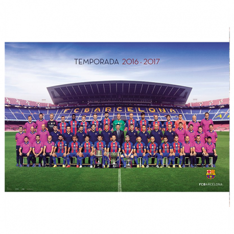 Affiche équipe F.C.Barcelona.