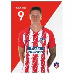 Postal de F.Torres del Atlético de Madrid.