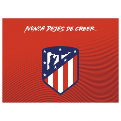 Postal del Escudo del Atlético de Madrid.