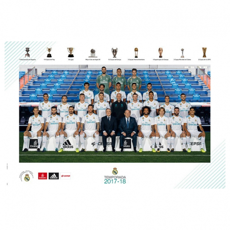 Real Madrid Poster team 2017-18.