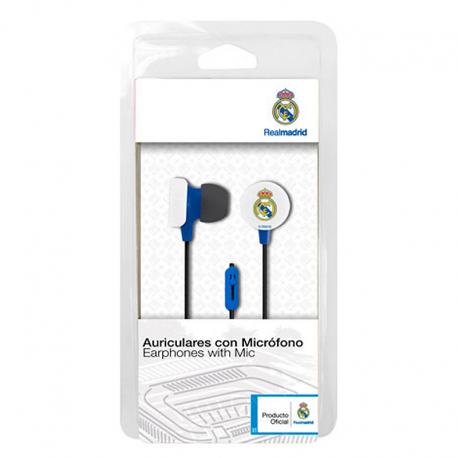 Auriculares de botón del Real Madrid.