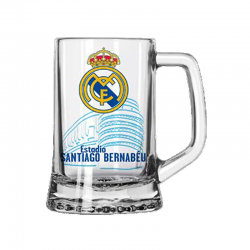 Jarra de cerveza mediana del Real Madrid.