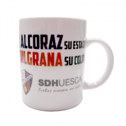 Taza mug porcelana de la S.D.Huesca.