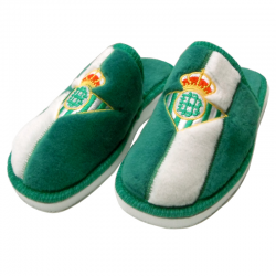 Real Betis Slippers at home.