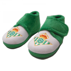 Zapatillas de estar por casa para niño del Real Betis.
