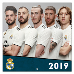 Calendrier Mural 2019 Real Madrid.