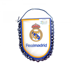 Banderín para el coche del Real Madrid.
