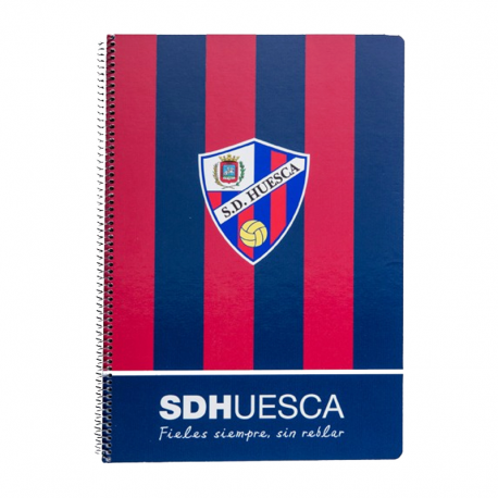Cuaderno espiral dina A4 de la S.D.Huesca.