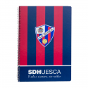 Cuaderno espiral dina A4 de la S.D.Huesca.